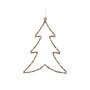 Lumineo Árbol LED Decorativo Dorado 34 x 46 cm