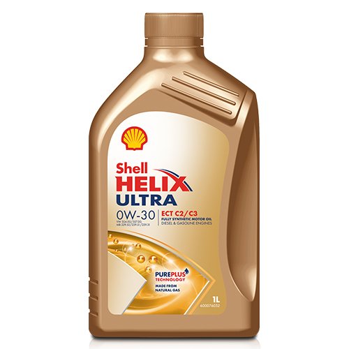 Shell Helix Ultra ECT 0W-30 1L Aceite Sintético para Motor - ACEA C2/C3 - ACSHEHXULTECT0W301L