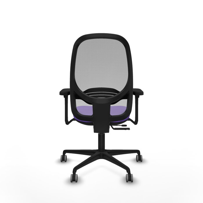 PIQUERAS Y CRESPO Silla de oficina Cilanco con mecanismo Sincro/Traslack, Tela Lila y Malla Gris PIQUERAS Y CRESPO Silla de oficina Cilanco con mecanismo Sincro/Traslack, Tela Lila y Malla Gris