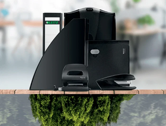 Leitz Carpeta Recycle Gomas DIN A4 Cartón Reciclable 100% Negro