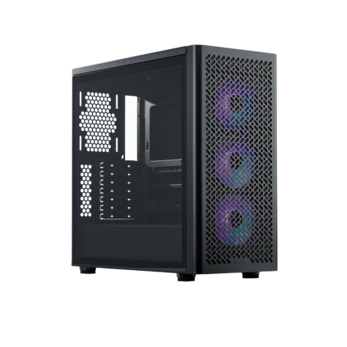Cooler Master Elite 502 Gabinete Gaming Midi Tower Negro con Vidrio Templado e Iluminación RGB