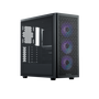 Cooler Master Elite 502 Gabinete Gaming Midi Tower Negro con Vidrio Templado e Iluminación RGB