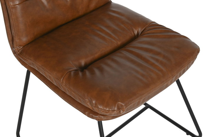 DKD Home Decor Silla Colonial Ecopiel Metal 49 x 90 x 71 cm DKD Home Decor Silla Colonial Ecopiel Metal 49 x 90 x 71 cm