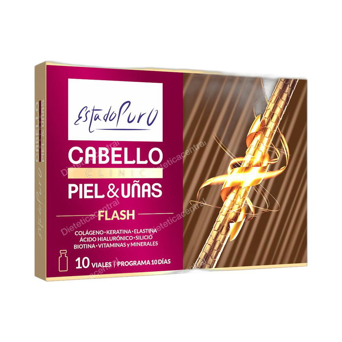 Tongil Complemento Alimenticio para Cabello, Piel y Uñas Flash con Colágeno, Keratina y Vitaminas - Programa de 10 Viales Tongil Complemento Alimenticio para Cabello, Piel y Uñas Flash con Colágeno, Keratina y Vitaminas - Programa de 10 Viales