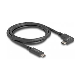 DeLOCK Cable USB Type-C a USB Type-C Angular 10 Gbps 4K 60W 1m