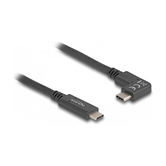 DeLOCK Cable USB Type-C a USB Type-C Angular 10 Gbps 4K 60W 1m DeLOCK Cable USB Type-C a USB Type-C Angular 10 Gbps 4K 60W 1m