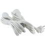 Chacon Juego de 2 extensiones HO5VVF 3 x 1,5 mm² - 3 m - Blanco