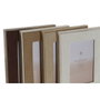 DKD Home Decor Set de 4 Marcos de Fotos de Terciopelo con Cristal 10x15 cm, Colores Surtidos