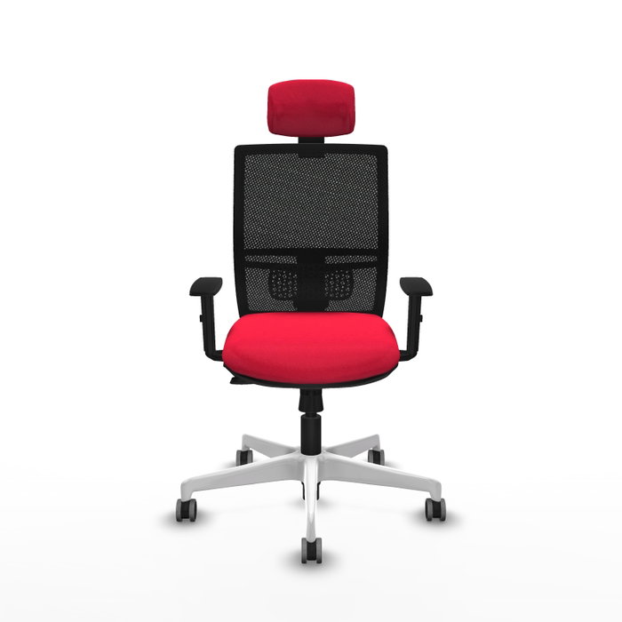 PIQUERAS Y CRESPO Silla de oficina Yunquera con Mecanismo Sincro/Traslack, Rojo y Negro PIQUERAS Y CRESPO Silla de oficina Yunquera con Mecanismo Sincro/Traslack, Rojo y Negro