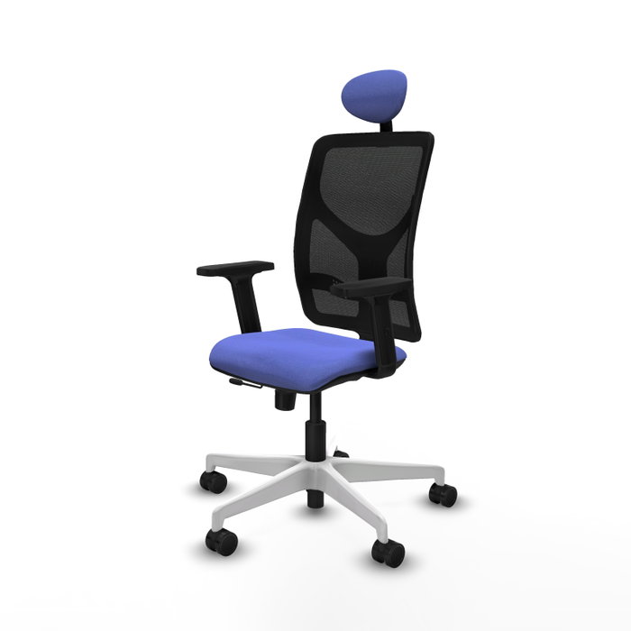 PIQUERAS Y CRESPO Silla de oficina Motilla Azul claro y Negro