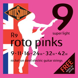 Juego de Cuerdas Rotosound para Guitarra Eléctrica 9-42