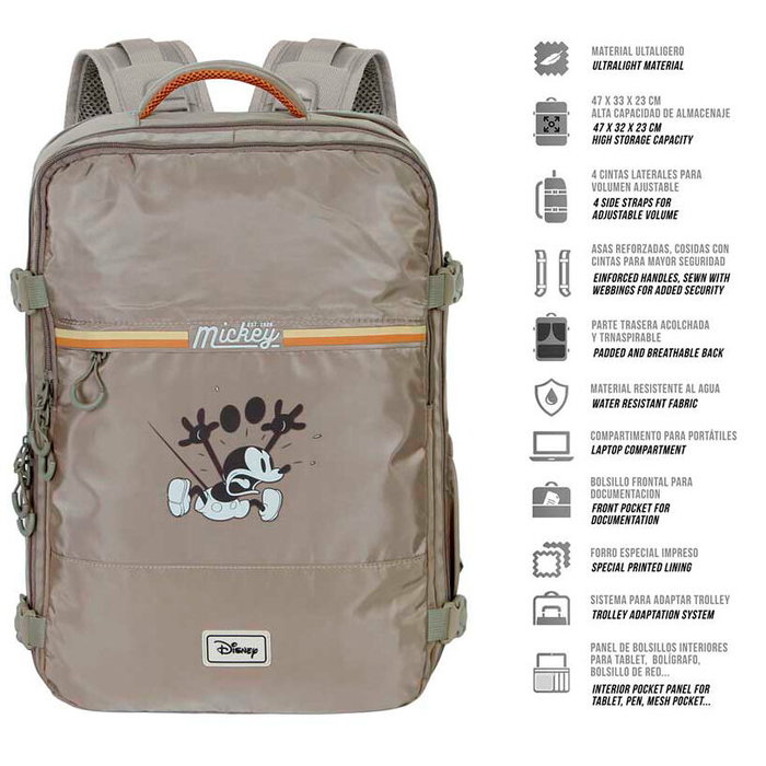 Karactermania Mochila Mercury Mickey Mouse Face Multicolor