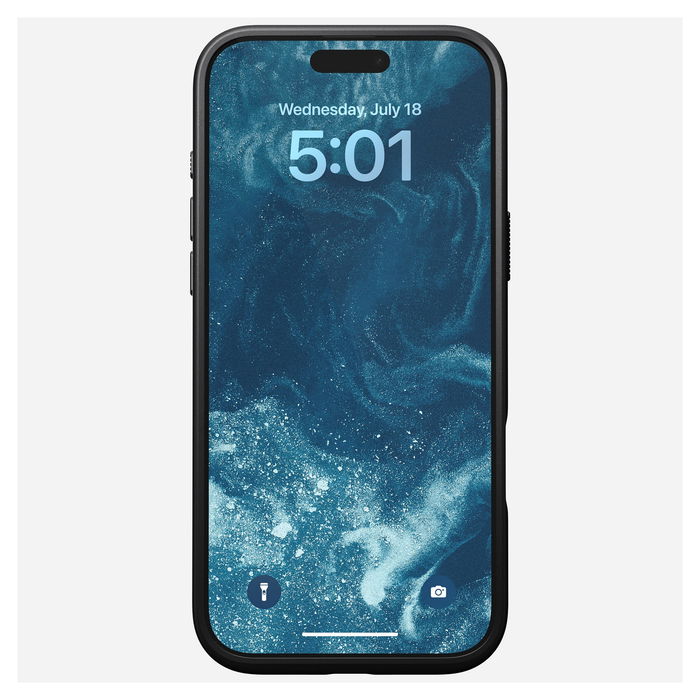 Nomad Modern Leather Case iPhone 16 Pro Max Negro - Estuche de Cuero Moderno para iPhone 16 Pro Max