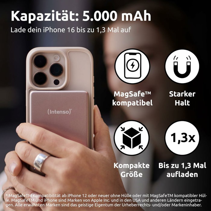 Intenso MW5000 MagSafe 5000 mAh Rosa