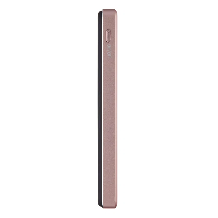 Intenso MW5000 Power Bank Batería Externa MagSafe 5000 mAh - Carga Inalámbrica 15W y USB-C PD 20W, Delgada y Compacta - Rosa