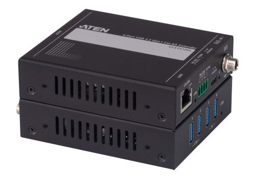 Aten UCE33100-AT-B Extensor USB 3.0 por Cat 6a de Cuatro Puertos hasta 100 m Negro Aten UCE33100-AT-B Extensor USB 3.0 por Cat 6a de Cuatro Puertos hasta 100 m Negro
