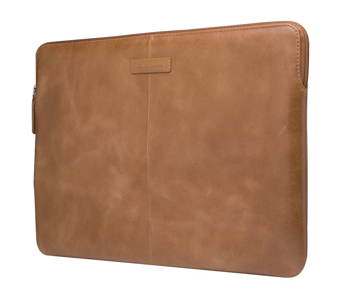 Skagen Pro Funda para Portátil de Cuero de Grano Entero Bronceado Compatible con Apple MacBook Pro 14" (2021-2023), 35,6 cm