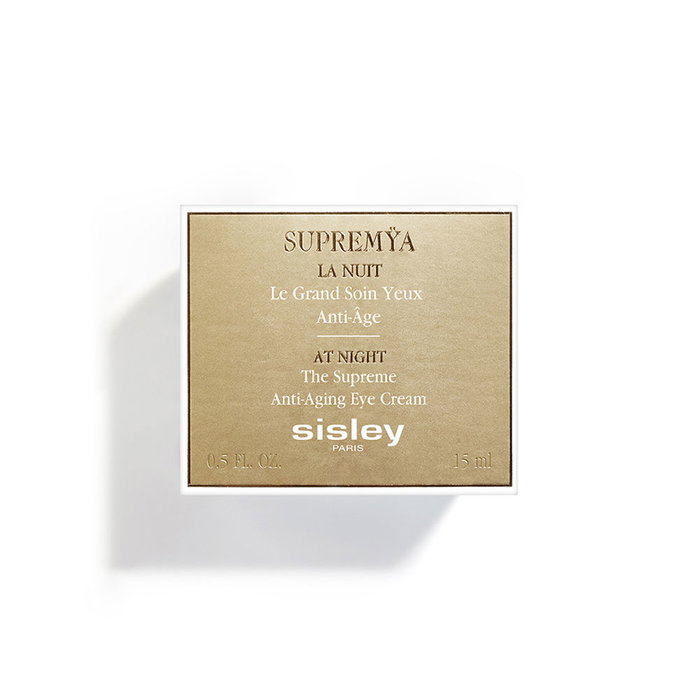 Sisley Supremÿa La Nuit Le Grand Soin Yeux Anti-Âge - Tratamiento Antiedad Intenso de Noche para el Contorno de Ojos - Recambio 15 ml