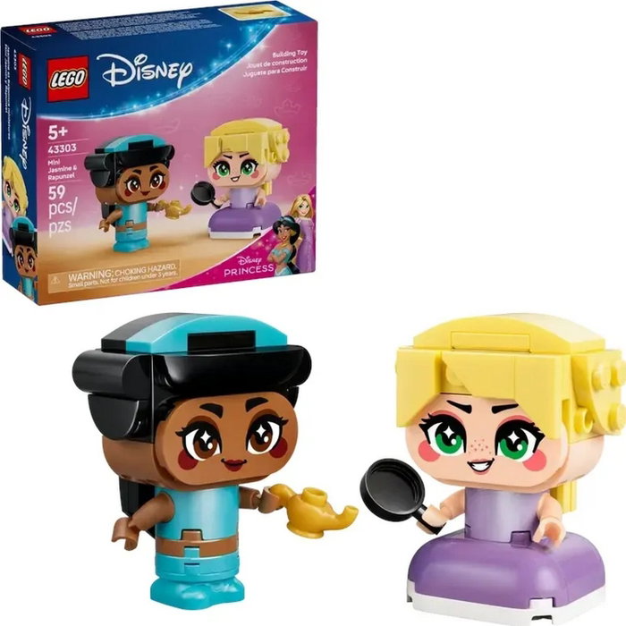Lego Miniaturas de Jasmine y Rapunzel (Disney Princess 43303) Sun de juego de rol