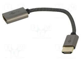 GOOBAY Cable HDMI de 0,1 m negro-gris