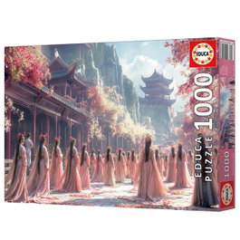 Educa Puzzle 1000 piezas Las Geishas con pegamento FIX PUZZLE®