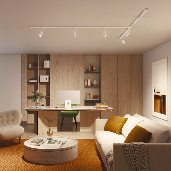 Philips Foco Spot Easylink Orientable Modelo Shea, Casquillo GU10, Color Blanco, Cabezal Ajustable, Compatible con Bombillas LED