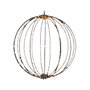 Lumineo Adorno LED colgante bola de marco metálico negro ø38 cm