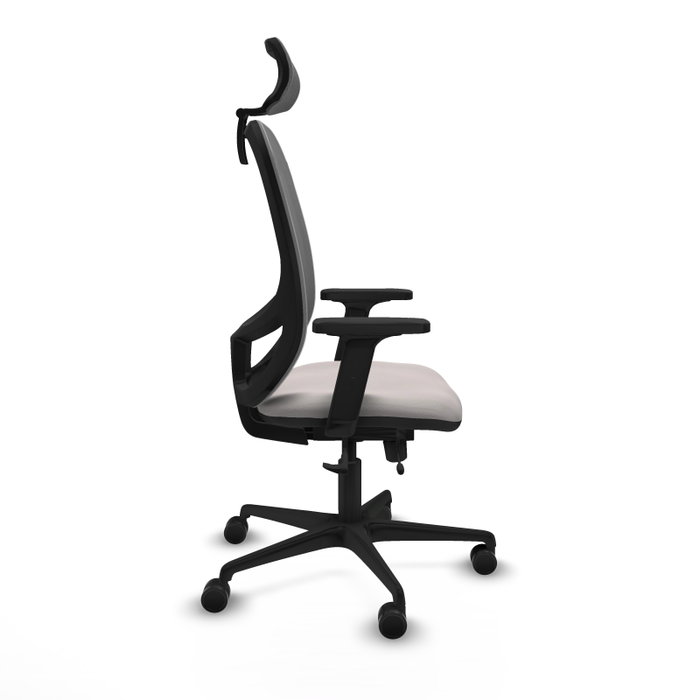 PIQUERAS Y CRESPO Silla de oficina Cilanco con mecanismo Sincro/Traslack, Blanco y Gris PIQUERAS Y CRESPO Silla de oficina Cilanco con mecanismo Sincro/Traslack, Blanco y Gris