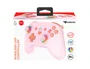 Wondee Mando Inalámbrico Subsonic Wireless LED Rosa para Nintendo Switch, Switch OLED y Switch Lite - Con Girosocopio, Botones Traseros M1/M2, 3 Niveles Vibración y Autonomía 9/10h
