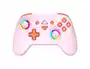 Wondee Mando Inalámbrico Subsonic Wireless LED Rosa para Nintendo Switch, Switch OLED y Switch Lite - Con Girosocopio, Botones Traseros M1/M2, 3 Niveles Vibración y Autonomía 9/10h