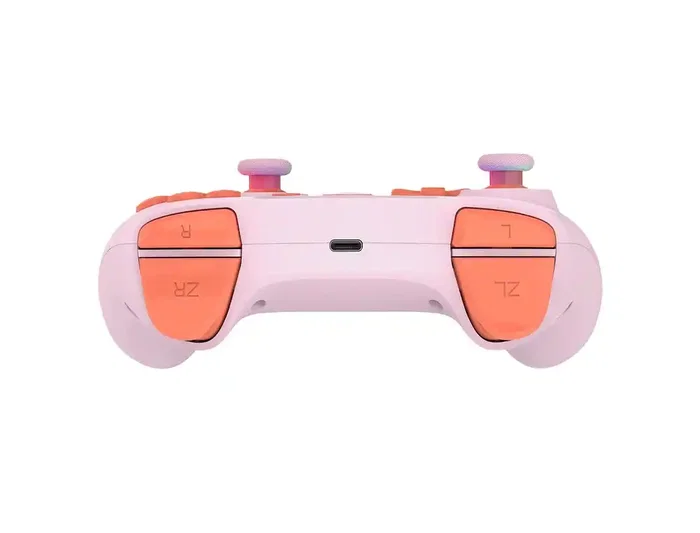 Wondee Mando Inalámbrico Subsonic Wireless LED Rosa para Nintendo Switch, Switch OLED y Switch Lite - Con Girosocopio, Botones Traseros M1/M2, 3 Niveles Vibración y Autonomía 9/10h