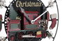 DKD Home Decor Reloj Pared Navidad Tradicional Verde Rojo Metal 3.5 x 32.5 x 34 cm (4 Unidades)