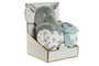 DKD Home Decor Peluche Manta Baby de Poliester - Set de 2 Mantitas para Bebé, Colores Surtidos 20x28x21 cm