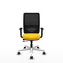 PIQUERAS Y CRESPO Silla de oficina Zulema Amarillo/Negro