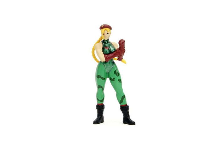 Coche street fighter ii cammy 1969 chevrolet corvette escala 1:24. incluye figura