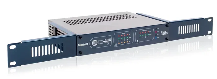 BSS BLU-50v2 Procesador de señal digital de audio 4x4 BLU Link con PoE+, para rack 1/2