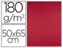 Liderpapel Cartulina 50x65 cm 180g/m2 Rojo Navidad para Dibujo y Manualidades