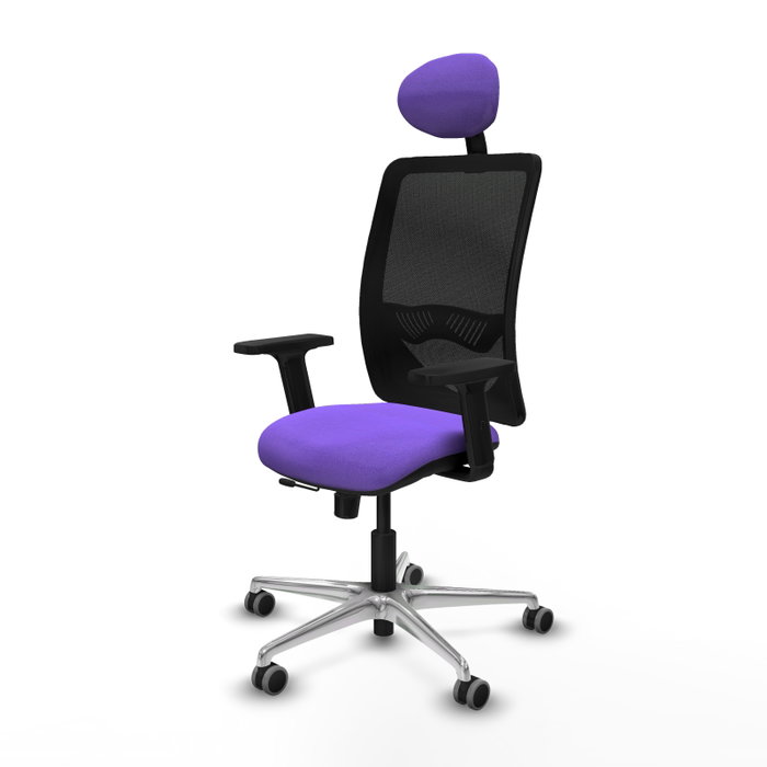 PIQUERAS Y CRESPO Silla de oficina Zulema Lila y Negro