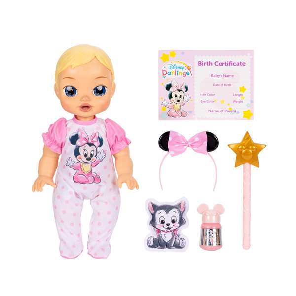 JAKKS PACIFIC Muñeca Interactiva Minnie Mouse Disney Darlings