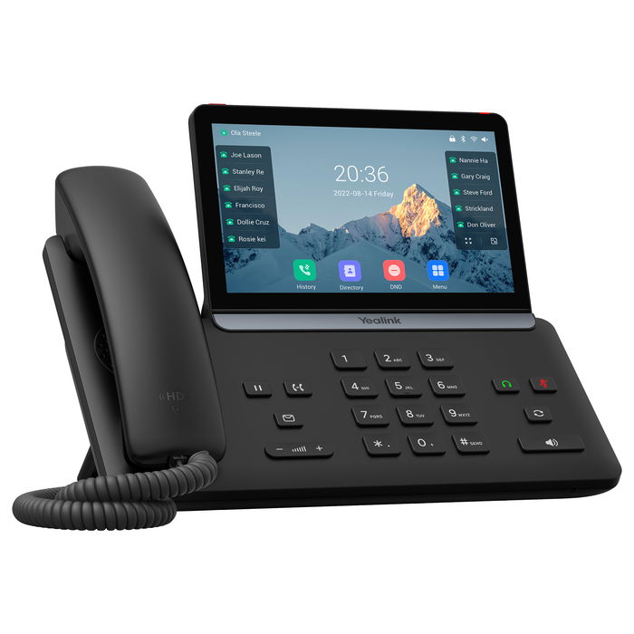 Yealink SIP-T87W Teléfono IP Inalámbrico VoIP con WiFi 6 Pantalla 7 Pulgadas Negro Yealink SIP-T87W Teléfono IP Inalámbrico VoIP con WiFi 6 Pantalla 7 Pulgadas Negro