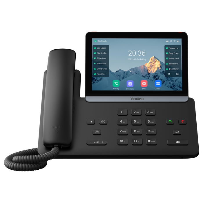 Yealink SIP-T87W Teléfono IP Inalámbrico VoIP con WiFi 6 Pantalla 7 Pulgadas Negro Yealink SIP-T87W Teléfono IP Inalámbrico VoIP con WiFi 6 Pantalla 7 Pulgadas Negro