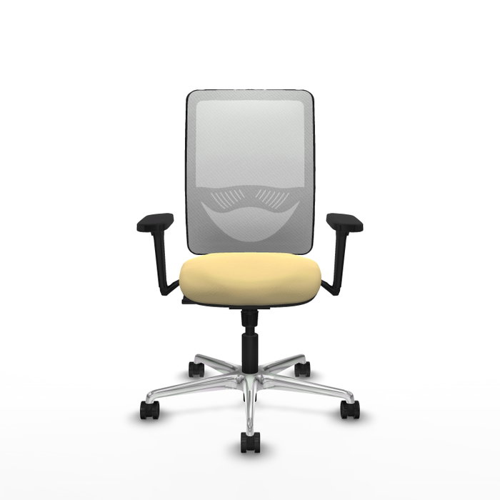 PIQUERAS Y CRESPO Silla de oficina Zulema con mecanismo Sincro, Crema y Blanco PIQUERAS Y CRESPO Silla de oficina Zulema con mecanismo Sincro, Crema y Blanco