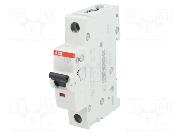 ABB Automat B S201M-B16 16A 10kA 1-polig S200M Compact ABB Automat B S201M-B16 16A 10kA 1-polig S200M Compact