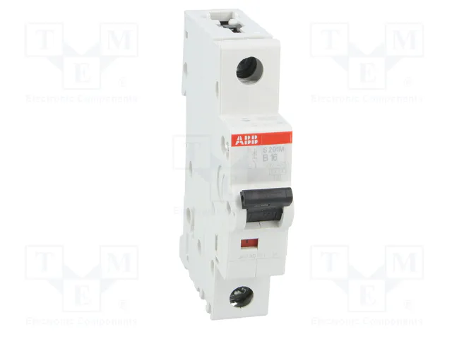 ABB Automat B S201M-B16 16A 10kA 1-polig S200M Compact ABB Automat B S201M-B16 16A 10kA 1-polig S200M Compact