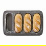 Quttin Molde para 4 Baguettes Perforado 34.6x21.5x3 cm (12 Unidades)
