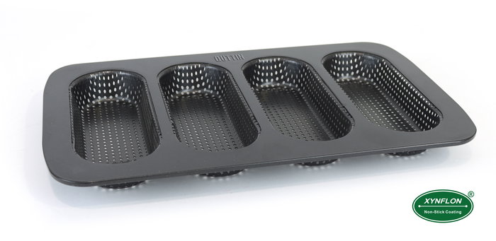 Quttin Molde para 4 Baguettes Perforado 34.6x21.5x3 cm (12 Unidades)