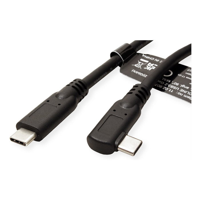 ROLINE Cable USB 3.2 Gen 2x2 USB-C a USB-C 1m Negro