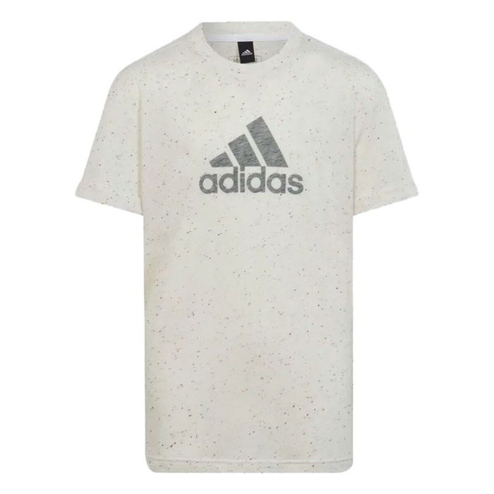 Camiseta de Manga Corta Infantil Adidas IC0107 Blanco Camiseta de Manga Corta Infantil Adidas IC0107 Blanco