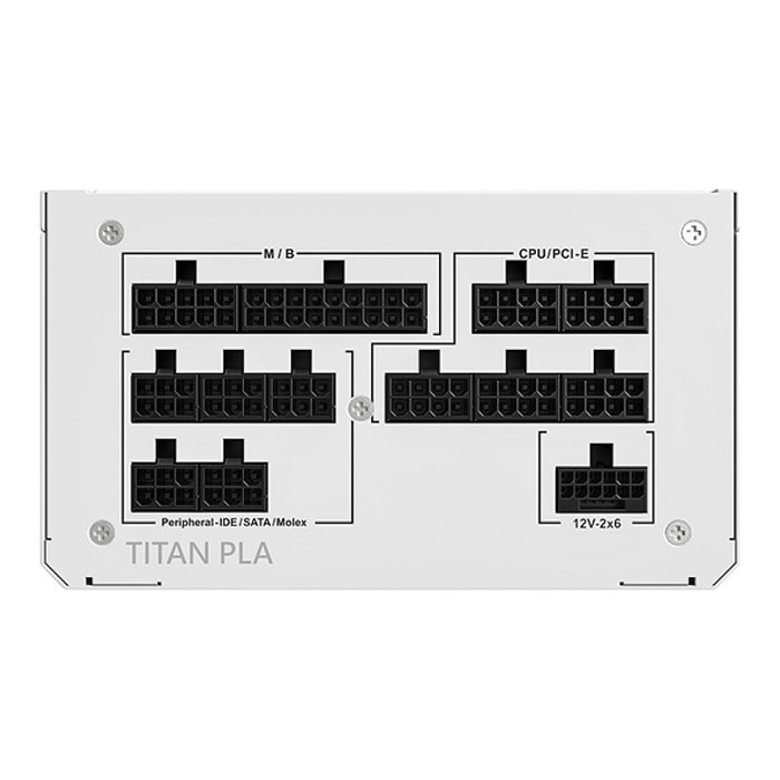 Montech Titan PLA 1000W - 80 PLUS & Cybenetics Platinum modular PCIe 5.1