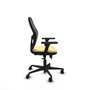 PIQUERAS Y CRESPO Silla de oficina Jorquera con mecanismo Sincro/Traslack Crema y Negro